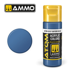 ATOM COLOR Uniform Blue 20ml Model Paint Ammo by Mig 20107
