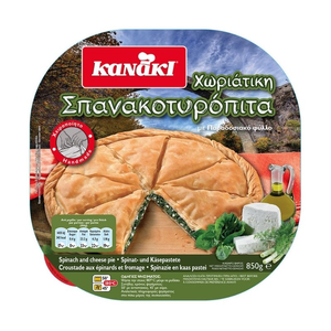 Spanakotiropita Horiatiki - Country Style Spinach and Feta Cheese Pie 850g Kanaki