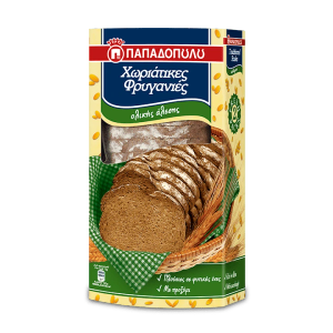 Thin Traditional Wholegrain Rusks - Friganies Horiatikes Olikis 240g Papadopoulou