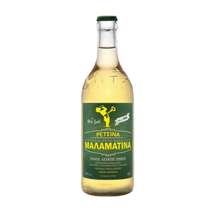 Retsina White Wine 500ml Malamatina