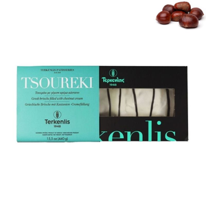 Tsoureki - Brioche with Chestnut Filling and White Coating 440g Terkenlis