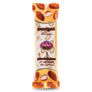 Mandolato - Soft Nougat with Almonds Bar 50g Jannis