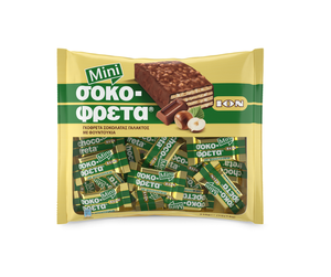 Sokofreta Μini Chocolate Wafer with Ηazelnut 210g ION bag