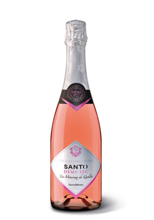 Santorini Demi-Sec Sparkling Rose Wine 750ml Santo Wines