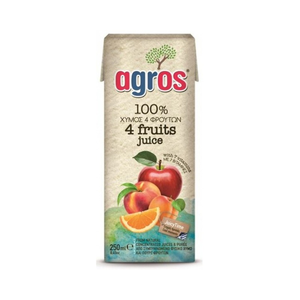 Natural 4 Fruit Juice 250ml Agros
