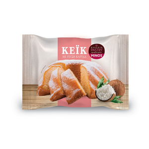 Coconut Flavoured Round Cake 360g Minos Foods