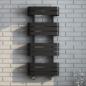 Oasis Towel Radiator - Various Sizes - Black - 1200