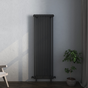 Vintage Column Vertical Radiator - Various Sizes – Black - 548