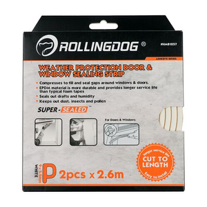 Rolling Dog P-Shape Door & Window Sealing Strip