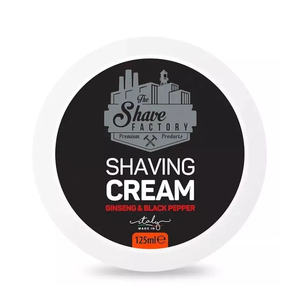 The Shave Factory Shaving Cream Bowl Ginseng & Black Pepper 125ml