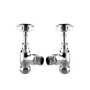 Senator Cheshire Valve Taps - Angled - Chrome