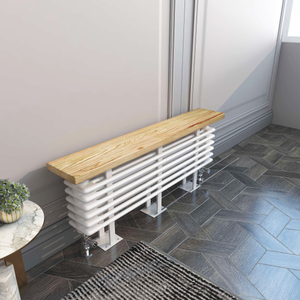 Ferro Bench Radiator - Various Sizes - White - 1200