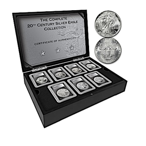 The Complete 20th Century Silver Eagle Coin Collection