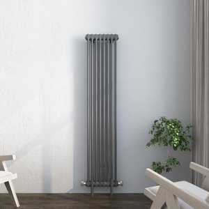 Vintage Column Vertical Radiator - Various Sizes - Anthracite Grey - 372