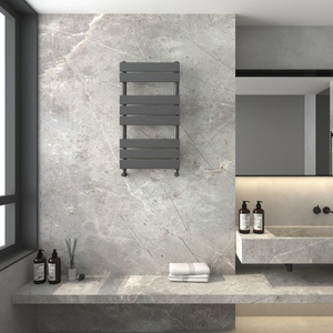 Modena Towel Radiator - Anthracite Grey - 800x350