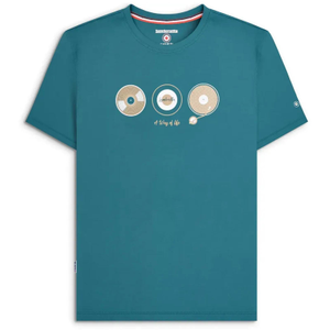 Lambretta Mens Vinyl Short Sleeve Cotton T-Shirt - XL / Gulf Coast
