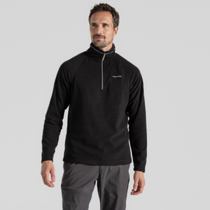 Craghopper Mens Corey VI Half Zip Pullover Fleece - L / Black