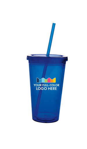 Full Color Print 18 oz Double Wall Acrylic Tumbler
