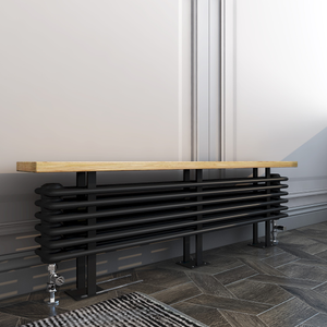 Ferro Bench Radiator - Various Sizes - Black - 1600