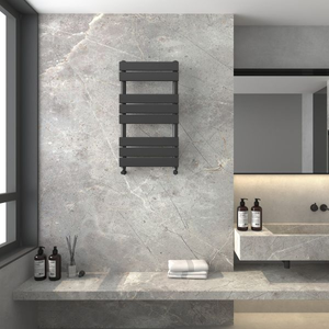 Modena Towel Radiator - Various Sizes - Black - 800x350