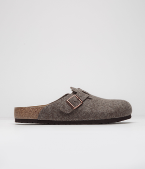 Birkenstock Boston Wool Clogs - Cacao