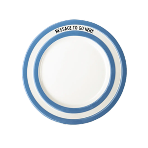 Personalise a Main Plate (Cornish Blue)