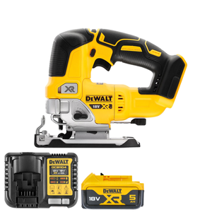 DeWalt DCS334 18V XR Cordless Brushless Top Handle Jigsaw With 1 x 5.0Ah Battery & Charger