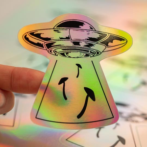 Holographic Plastic Single Cut Stickers