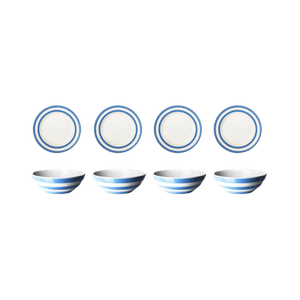 Cornish Blue Breakfast Plate & Bowl Set