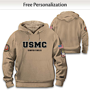 U.S. Marines Personalized Men's Hoodie Size X-Large