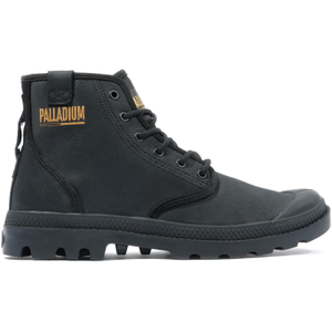 Palladium Mens Pampa Hi Coated High Rise Lace Up Boots - 10 UK / Black