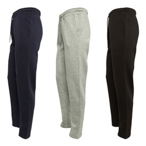 Kangaroo Poo Mens Three Pack Open Hem Joggers Black/Navy/Grey Marl