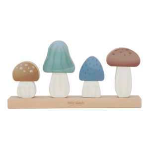 Little Dutch - Stacking Puzzle Mushrooms - Forest Friends