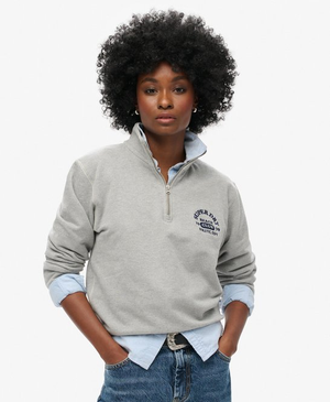 Athletic Essentials sweatshirt met halve rits