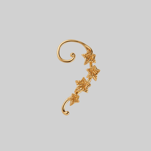 THORA. Climbing Ivy Ear Stud - Gold