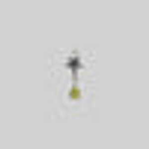 FERONIA. Ivy Leaf Peridot Ear Stud - Silver - Silver