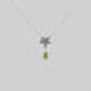 FERONIA. Ivy Leaf Peridot Drop Necklace - Silver - Silver