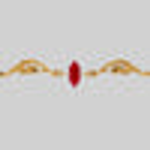 DRAKE. Red Glass Dragon Choker - Gold - Gold