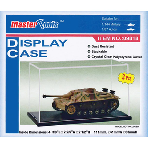 Trumpeter 9818 Display Case 111 x 61 x 63mm (qty 2)  Model Kit