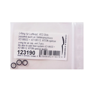 Harder & Steenbeck Viton O-ring for Airbrush Air Cap (x3) 123190