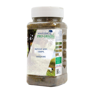 WWScenics 4mm Patchy Static Grass - 1000ml Canister Model Rail Scenics G4-045