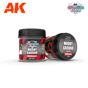 AK Interactive 1226 Muddy Ground 100ml Wargame Terrain Diorama