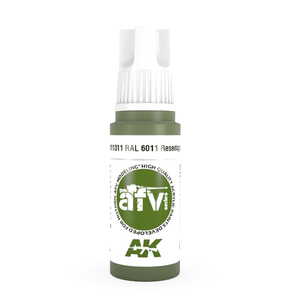 AK Interactive 11311 RAL 6011 Resedagrün 17ml AFV 3G Acrylic Model Paint