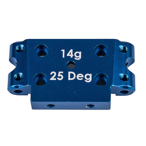 Team Associated DR10 Ft Alum. Front Bulkhead 25 Degree 14G AS72006