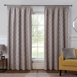 PENCIL PLEAT PEARL DOVE GREY 90X90 Curtain