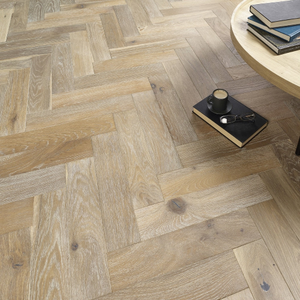 Lusso Novara Herringbone Smoked Grey Engineered Oak