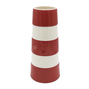 Cornish Red Tall Lighthouse Vase
