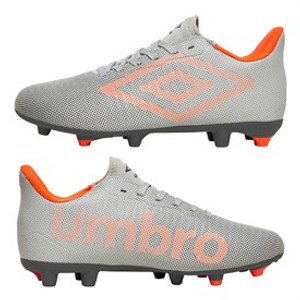 Umbro Mens Velocita Matrix 1.0 FG Firm Ground Football Boots Nimbus Cloud/Fiery Coral/Carbon