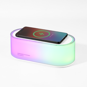 X Echo 2-in-1 Wireless Charger Slab and RGB Touch Bedside Lamp