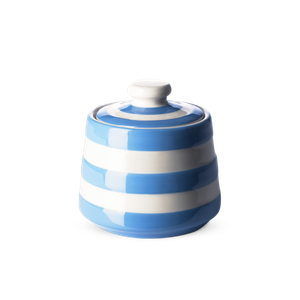 Cornish Blue Covered Sugar Bowl